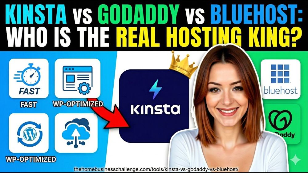 Choosing the right website hosting with an image of Becca Newton