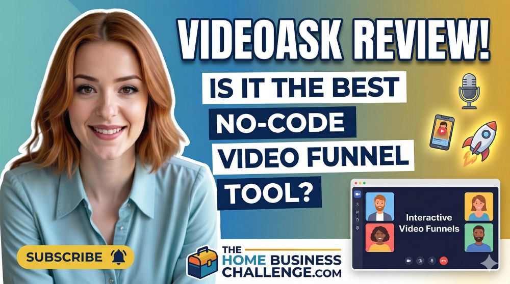 Becca Newton beside the words VideoAsk Review - is it the best no-code video funnel tool