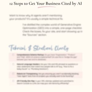 The AI Search Checklist